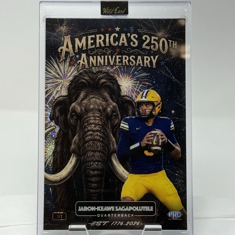 2026 Wild Card Americas 250th Anniversary Mammoth 1/1 Jaron-keawe Sagapoltele
